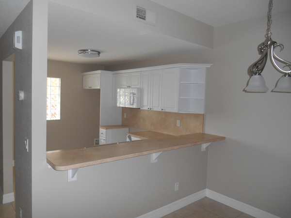 view of kitchen in home rehabbed by AHF.