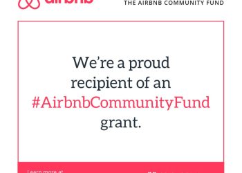 We're a proud recipient of an #airbnbcommunityfund grant