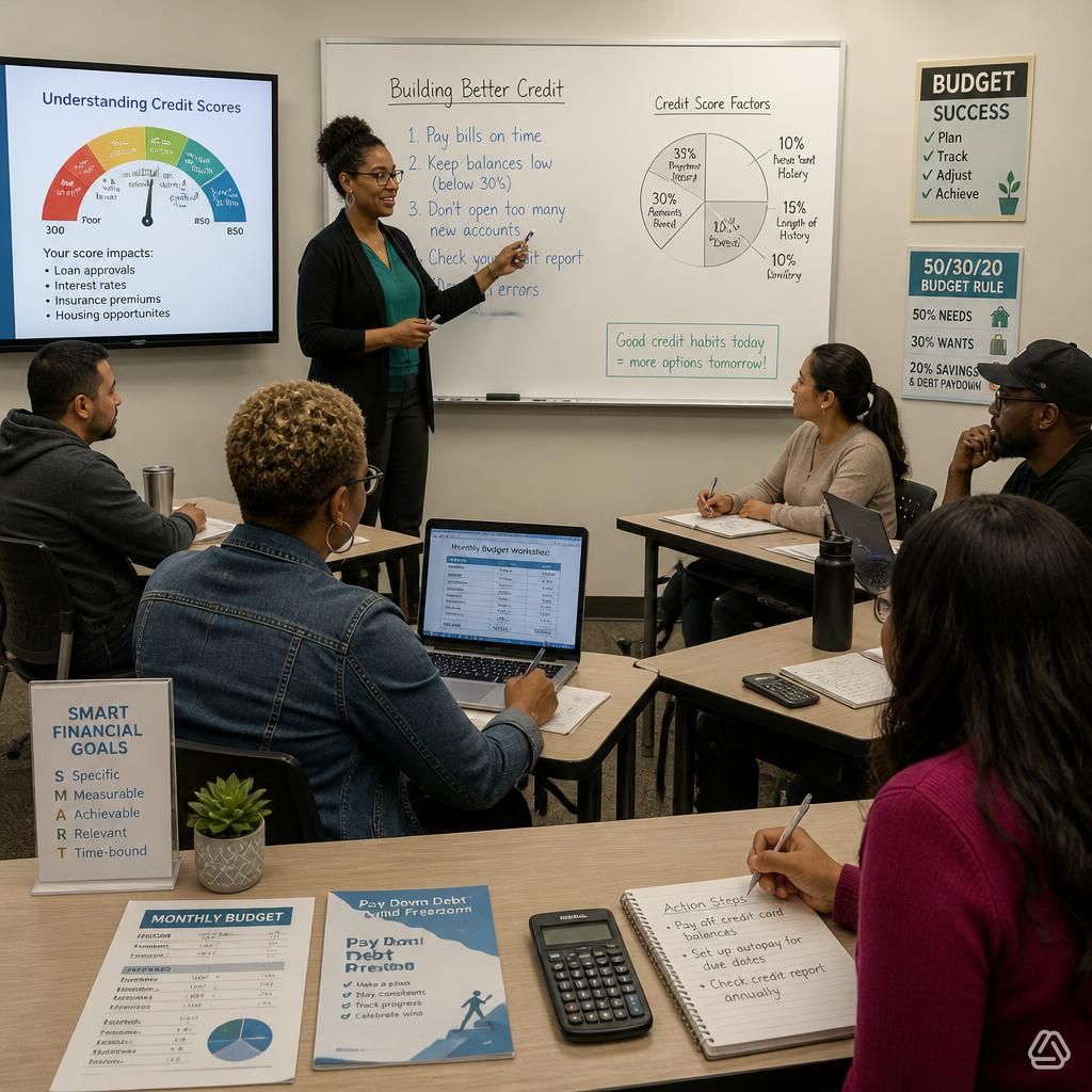 Credit and budget counseling class in session