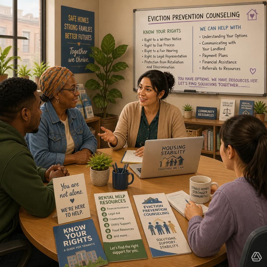 Eviction prevention counseling session